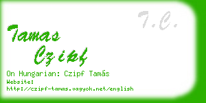 tamas czipf business card